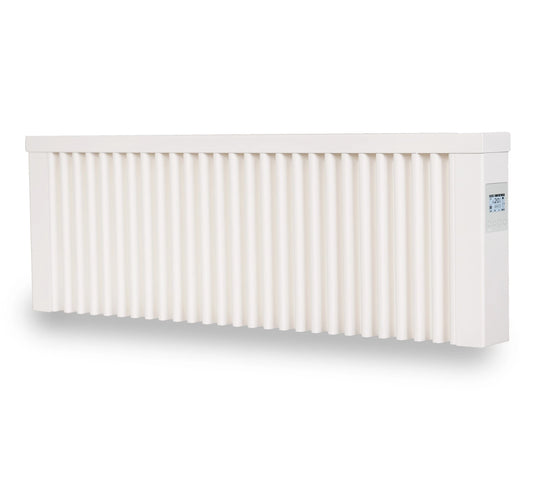 Dachbodenstudio mit effizienter Elektroheizung
Küche mit energiesparender Elektroheizung an Außenwand
Schlafzimmer mit leiser AeroFlow Slim Heizung
Flur mit schmalem Radiator un Parkettboden
Elektroheizung mit Kabelkanal und Wandhalterung
Detail Nahaufnahme der Lamellen eines Heizkörpers 
Montage der Wandkonsole einer Elektroheizung
Smart Thermostat Bedienung an Elektroheizung 
Elektroheizung im Gartenhaus für Übergangsheizen
Wohnraum mit PV kompatibler Elektroheizung 
Büro mit wartungsfreier Elektroheizung